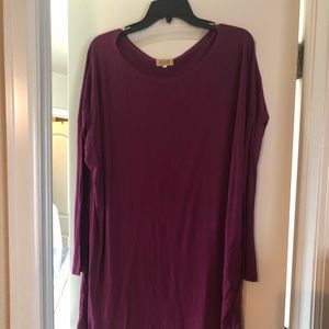 PIKO long sleeve fuchsia tunic